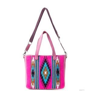 Myra Bag Ladies Pueblo Visions Concealed Carry PinkCrossbody Tote Bag S-11848